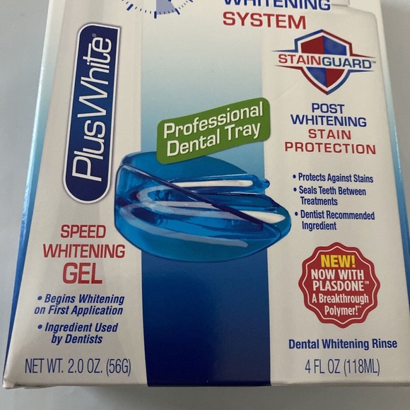 Plus White 5 Minute Speed Whitening System Stain Guard New Unopened Box - Picture 3 of 9